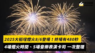 2025大稻埕煙火8/6登場！終場有480秒4場煙火時間、5場音樂表演卡司 一次整理｜NOWNEWS