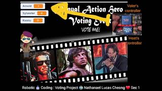Project Online Voting using Cyberpi - Implemented Elections by Nathanael Lucas Cheong