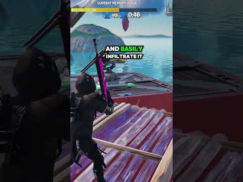 I built an OP Turret in my 1v1 Fortnite game  #fortnite  #fortnitemap  #1v1fortnite  #gaming