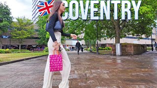 Quiet Summer Walk: Coventry City Centre in 4K | July 2025