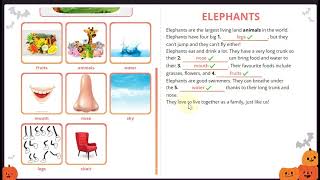 Reading Comprehension for Starters | Excercise 8| Elephants| Practice Reading