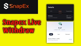 Snapex Live Withdraw - Snapex Exchange Live Payment Proof