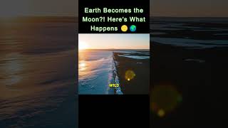 Earth Becomes the Moon?! Here's What Happens 🌕🌍 #whatif  #earthscience  #moonfacts