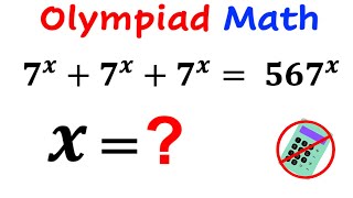 Can you solve for X value? | (Olympiad Math) | #math #maths