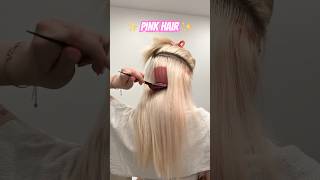 New Hair 🎀 #pinkhair #perkaboohair #bleachedhair #hairdiy #hairtutorial