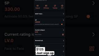 earn $125 just sign up #snapEx #airdrop #binance #free_usdt