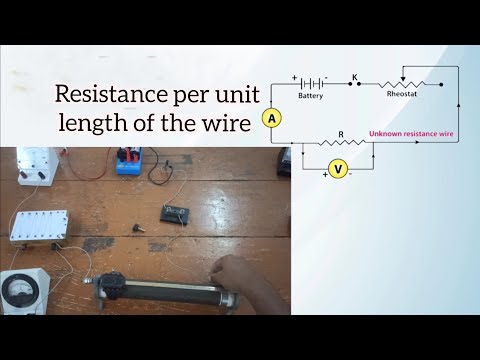 Class 12 Pracitcal | Resistance Per Unit length Of The Wire Experiment & Viva |Ohms law