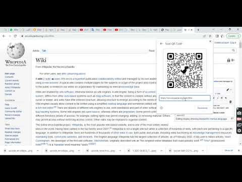 Create QR Code of you URL or website using google chrome