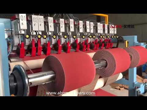 Abrasive Cloth Jumbo Roll Slitting Machine Шлифовальные ленты в рулонах продольно-резательная машина