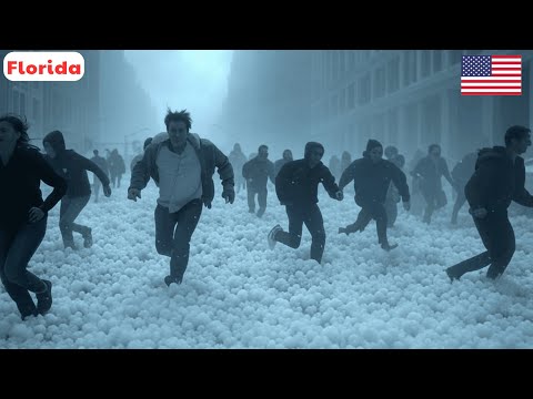 Florida’s Sky Goes Wild: Giant Hailstorm Obliterates Gainesville in Minutes!