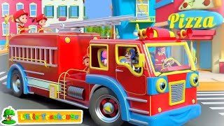 Wheels On The Fire Truck | Nursery Rhymes and Songs for Babies | Firefighter Song For Kids