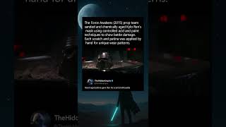 In The Force Awakens (2015), Kylo Ren’s mask was hand‑distressed with acid baths