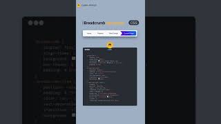 🔥 Smooth CSS Breadcrumb Navigation – No JS Needed! #shots #shortvideo #html #css