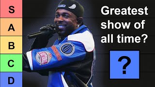 Kendrick Lamar Halftime Show Review (Tier List Update)