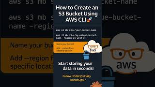 How to Create an S3 Bucket Using AWS CLI 🚀