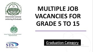 Grade 5 to 15 Multiple Job Vacancies | Grade 5 to 15 jobs |Government job in Sindh,Siba testing jobs