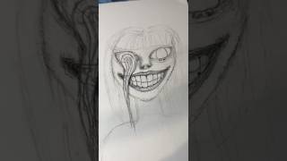 Follow @yourescaryingmemom on Insta! #art #horrorart #manga #scaryart #artist #drawing #artshorts