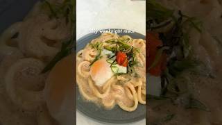 Super easy mentaiko udon 🥰
