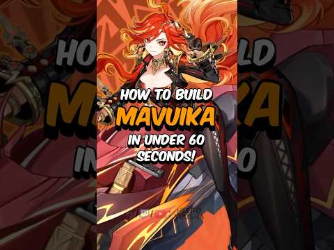 BEST MAVUIKA BUILD - How to Build Mavuika in 60 Seconds #genshinimpact #genshin #hoyoverse