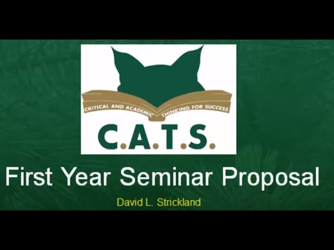 Proposal for A First-Year Seminar (example program)