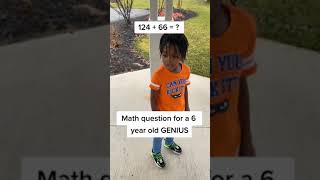 Math question for a 6 year old GENIUS #shorts #homeschool #educational #kids