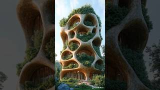 ✅🚀 Architecture that merges with nature #aiarchitecture #klingai #archviz