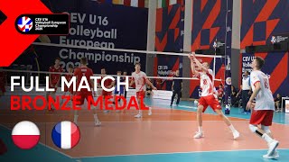 LIVE | Poland vs. France | CEV U16 Volleyball European Championship 2025 | Men (Bronze Medal)