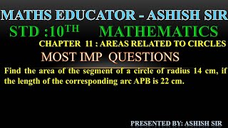 Find the area of the segment of a circle of radius 14 cm, if the length of the corresponding arc APB