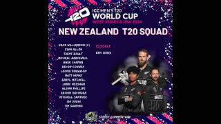 ICC T20 World Cup 2024| NEW ZEALAND Squad#NZCricket#KiwiPride#BlackCaps#CricketKiwiWay #cricket
