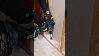 Wood Bottom Plate Hole Tips - #shorts #powertools #homerepairtutor #brandpartner
