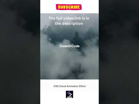 Cloud Moving Animation using HTML and CSS #htmlcss