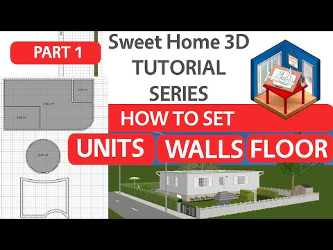 Sweet Home 3D tutorial,  PART1 - Create Walls , Rooms and floors