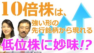 【投資戦略 注目株】低位株に妙味!?　10倍株は、強い形の先行銘柄から現れる