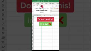 Don't do this in excel #excelpro #learnexcel #spreadsheet #exceltips #officetips  #learnontiktok