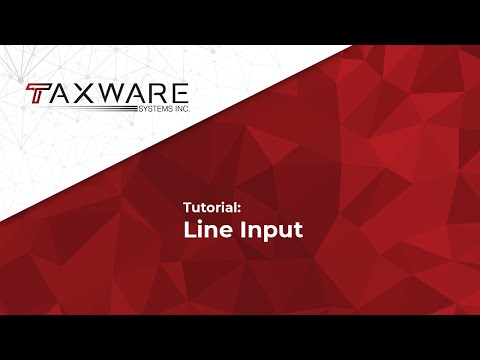 Tutorial - Line Input