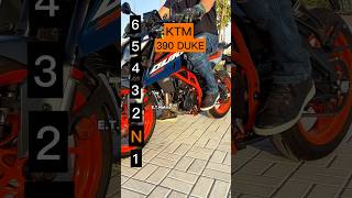 Maximum speed for each gear on a KTM 390 Duke