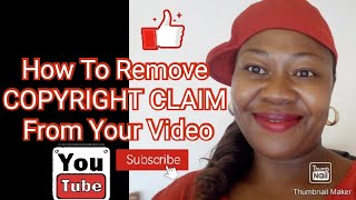 Helpful tutorial on How to remove copyright claim from your YouTube channel#removecopyright