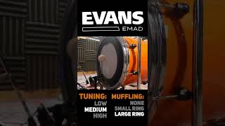 #soundcomparison of the @EvansDrumheadsOfficial Emad #drumhead . #drums #drummer #kickdrum #drum