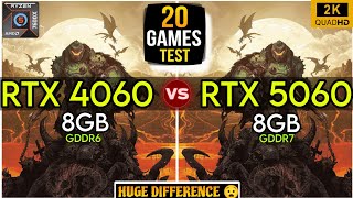 RTX 4060 vs RTX 5060 - Test In 20 Games - A Massive Difference ?