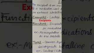 #excipients #tablets