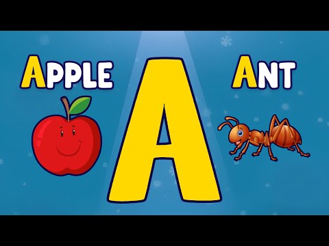 Phonics Song Two Words - "A for Apple , A for Ant " | ABC Phonics Song - Toddler learning Video
