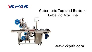 Top And Bottom Cosmetic Labeling Machine