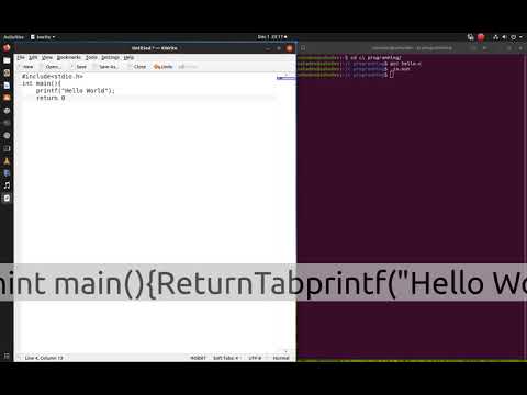 how run a c program in linux