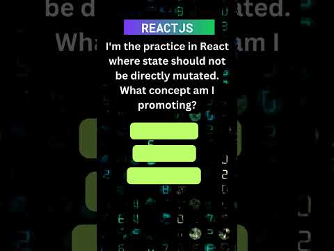 Unlocking the Power of Immutability in ReactJS: Building Robust and Predictable Applications! #react