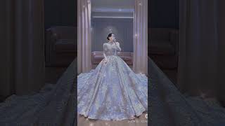 beautiful ❤️ bridal 💞 gown 🤍💞 collection #gown #ytshorts #gowndress #koreandress #letestgown