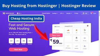 How to Buy Hosting and Domain | Hostinger Web Hosting | best affordable & fast web hosting in India.