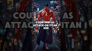 COUNTRIES AS ATTACK ON TITAN 🤯🔥#aifusion #midjourneyai #attackontitan #anime #fusion #midjourney