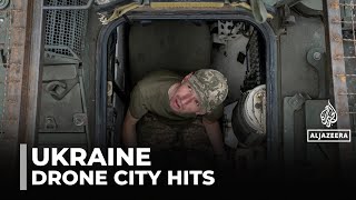 Ukraine and Russia trade strikes as drones swarm Kyiv, hit Russian cities