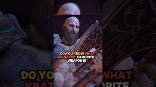 What's Kratos's Favorite Weapon? #godofwar #kratos