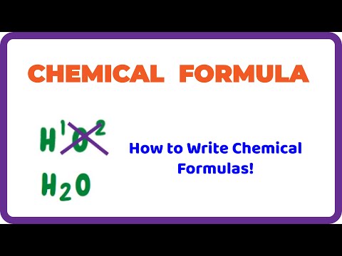 How to Write Chemical Formula of a Compound